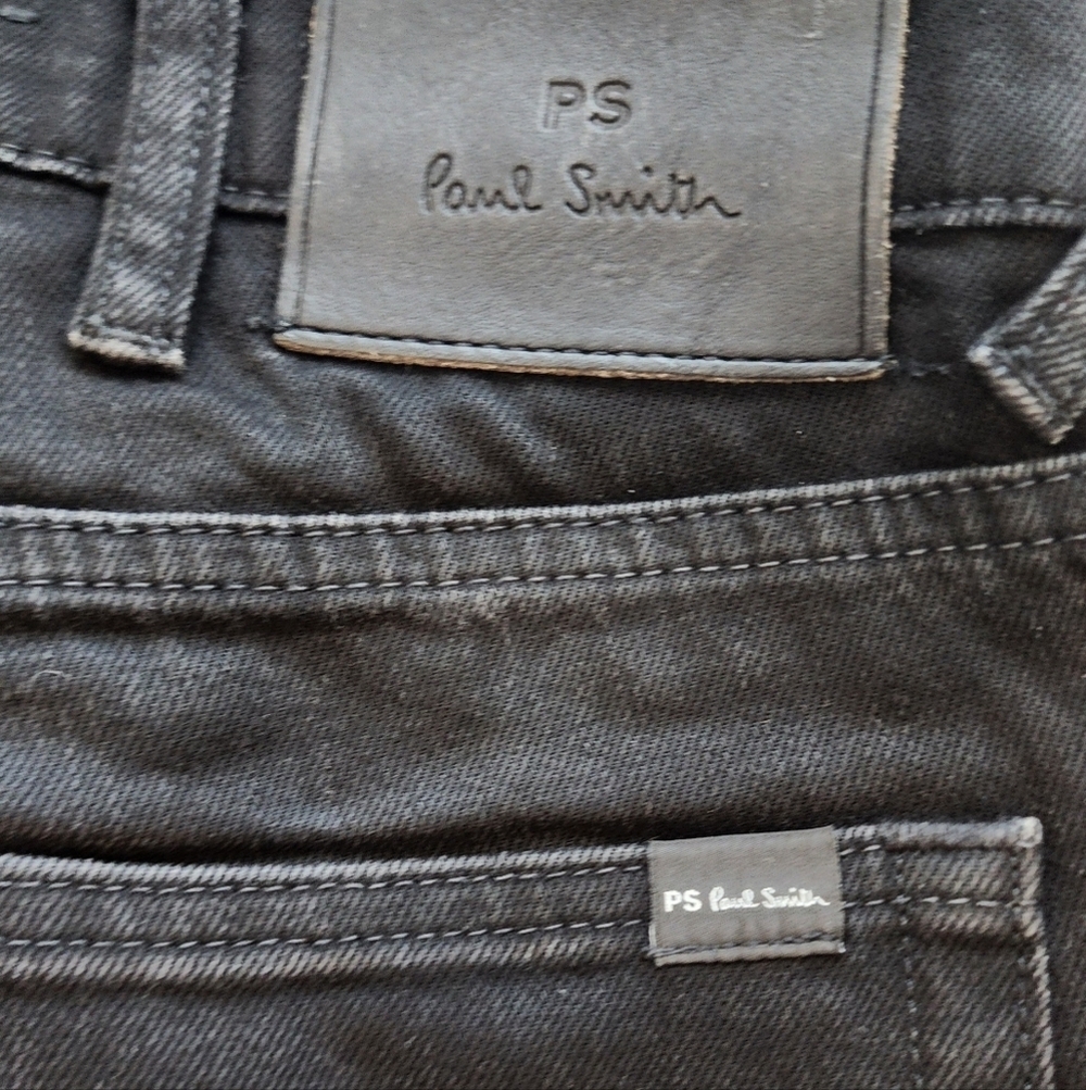 P.S PAUL SMITH straight-leg jeans Black Color Organic Cotton Men Size 29 - Picture 3 of 12